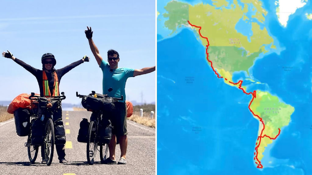 Casal paranaense pedala 27 mil km e cruza as Américas, de Ushuaia ao Alasca, em jornada épica