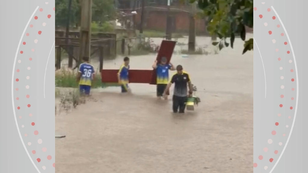 Solidariedade em campo: time do Paraná pausa treino crucial para socorrer vítimas de enchente