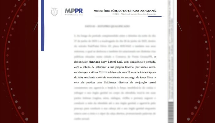 Advogado de Ponta Grossa torna-se réu por estupro e importunação sexual