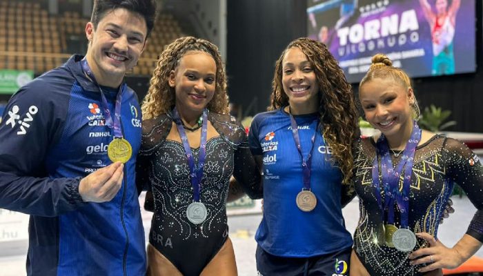 Brasil encerra Copa do Mundo de ginástica na Hungria com seis medalhas após domingo de cinco pódios