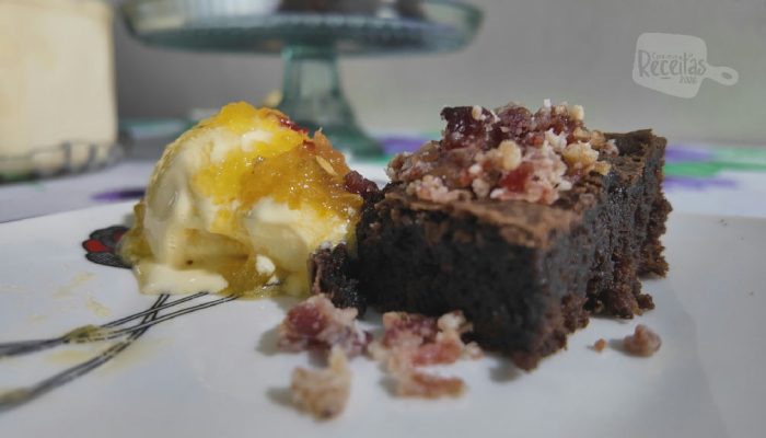 Brownie com crocante de bacon: a receita que brilhou no Concurso de 2026