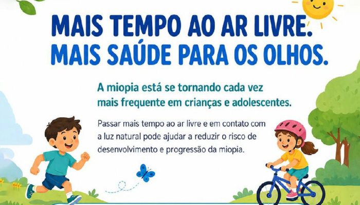 Especialistas alertam para o crescimento da miopia em crianças e recomendam mais tempo ao ar livre