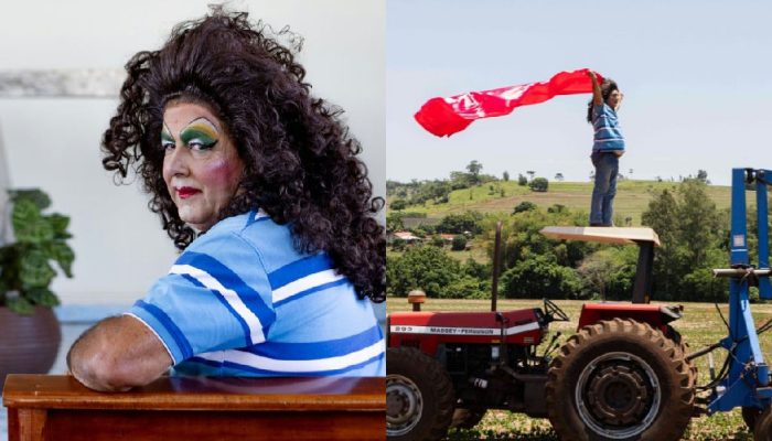 Fotógrafo veste o pai agricultor de drag queen para ensaio no Paraná