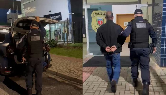 Homem é preso após agredir companheira com faca em Fazenda Rio Grande