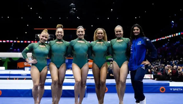 Seleção brasileira garante quinta colocação na final por equipes do mundial de ginástica artística